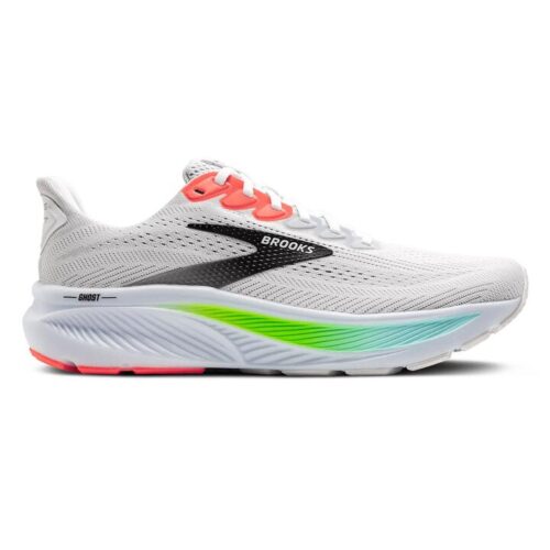Mens Brooks Ghost 17 (Wide) White